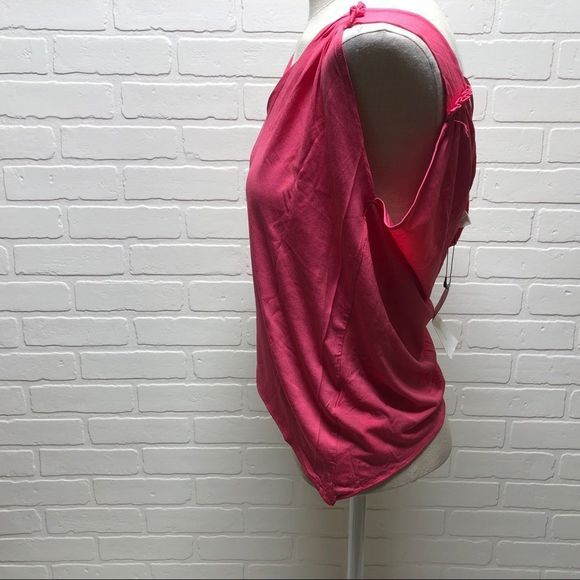 NWT Zara W&B Collection Womens Pink Cropped Double-V Tank Top Shirt M - Picture 7 of 11